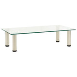 Vidaxl tv-meubel 60x35x17 cm gehard glas transparant