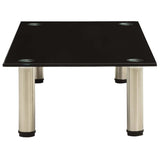 Vidaxl tv-meubel 80x35x17 cm gehard glas zwart