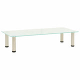 Vidaxl tv-meubel 80x35x17 cm gehard glas mat