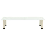Vidaxl tv-meubel 80x35x17 cm gehard glas mat