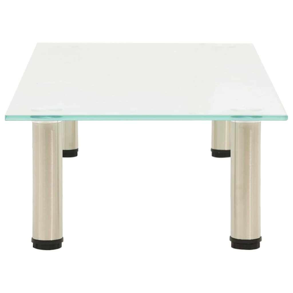 Vidaxl tv-meubel 80x35x17 cm gehard glas mat