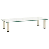 Vidaxl tv-meubel 80x35x17 cm gehard glas transparant