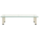 Vidaxl tv-meubel 80x35x17 cm gehard glas transparant