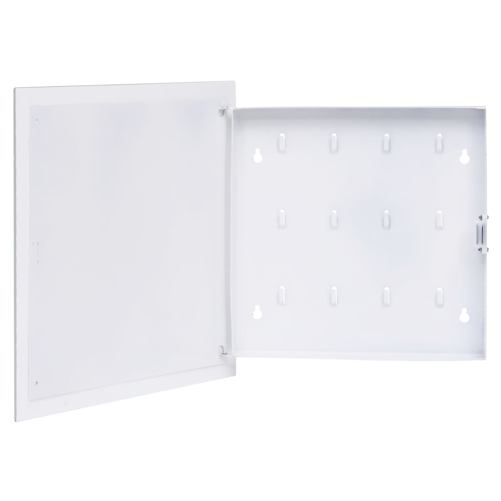 Gabinete de teclas Vidaxl con placa magnética 35x35x4 cm blanco