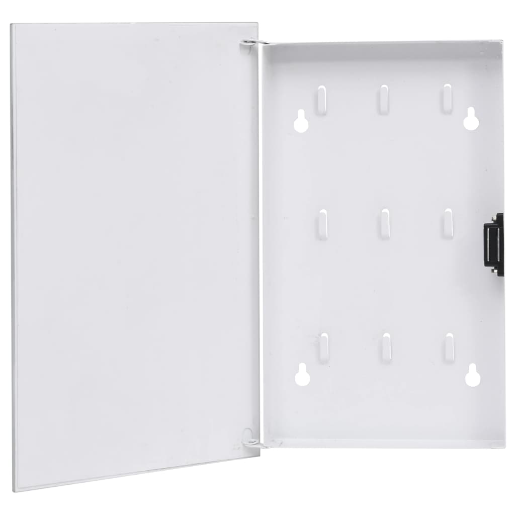 Armoire de clé vidaxl avec planche magnétique 30x20x4 cm blanc