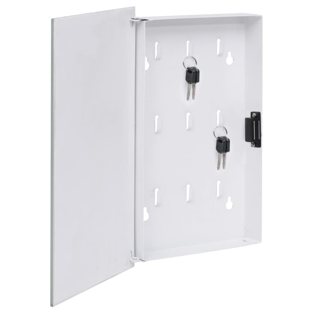 Vidaxl Key Cabinet med Magnetic Board 30x20x4 cm hvid