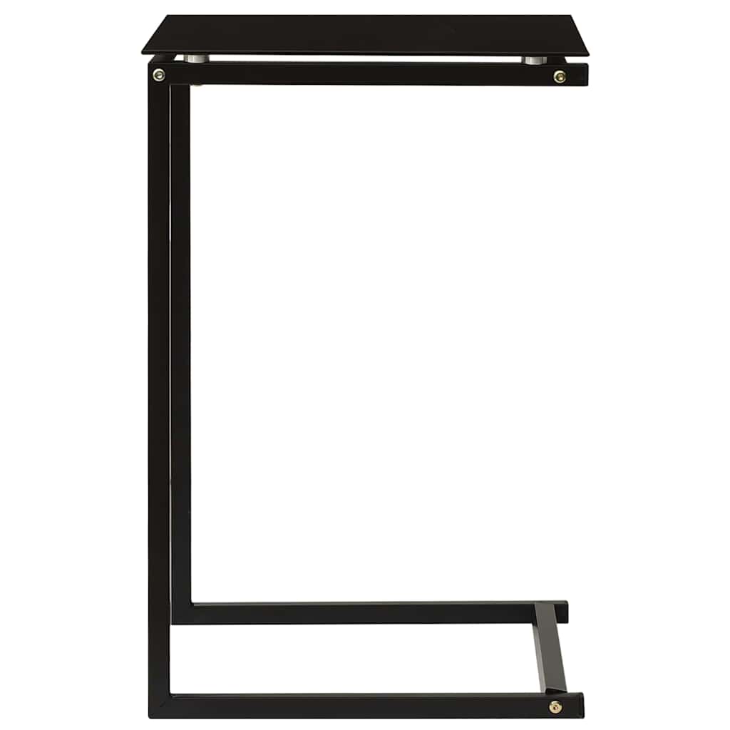 Vidaxl bijzettafel 40x40x60 cm gehard glas zwart