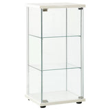 Vidaxl vitrinekast gehard glas wit