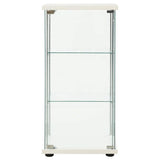 Vidaxl vitrinekast gehard glas wit