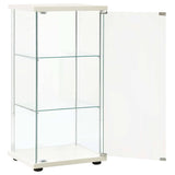 Vidaxl vitrinekast gehard glas wit
