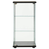 Vidaxl vitrinekast gehard glas zwart
