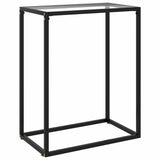 Vidaxl wandtafel 60x35x75 cm gehard glas transparant