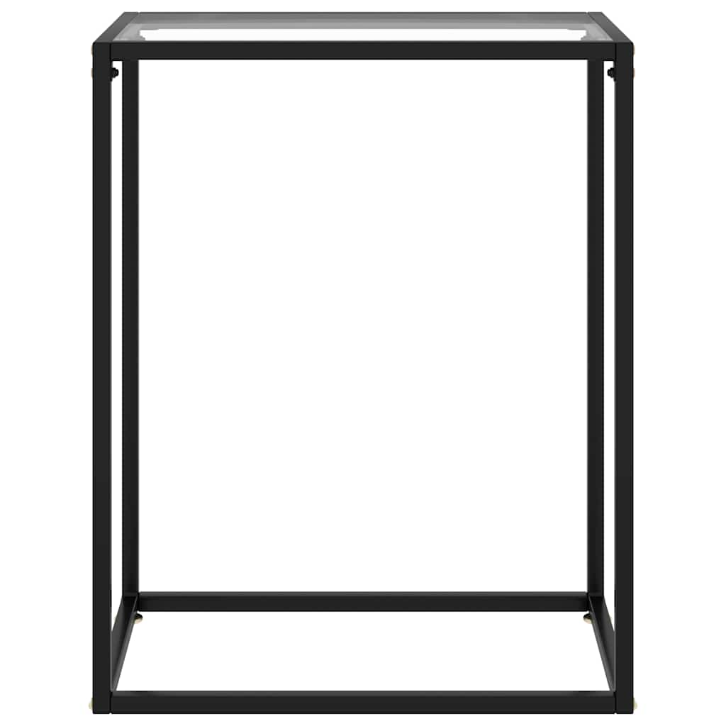 Vidaxl wandtafel 60x35x75 cm gehard glas transparant