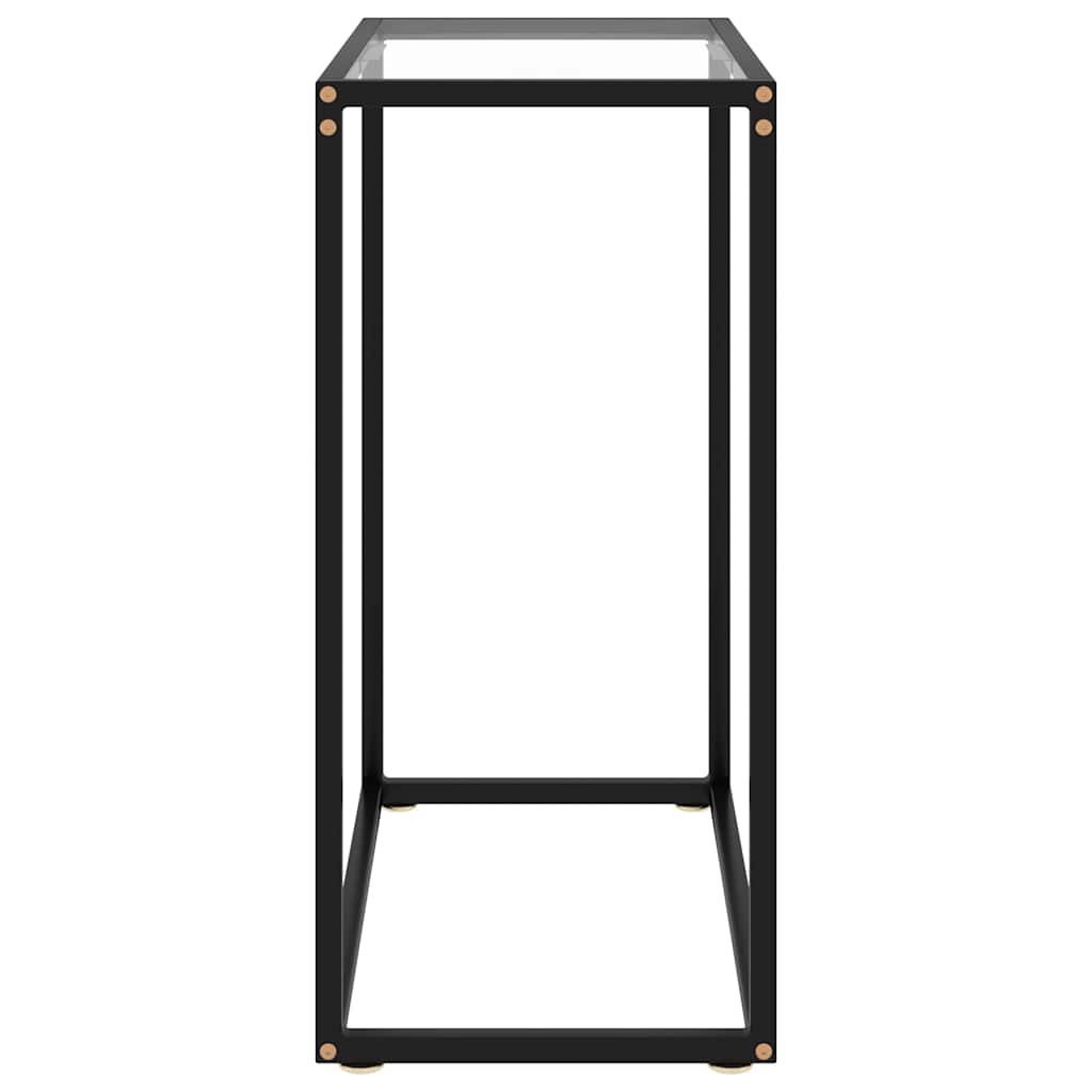 Vidaxl wandtafel 60x35x75 cm gehard glas transparant