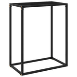 Vidaxl wandtafel 60x35x75 cm gehard glas zwart