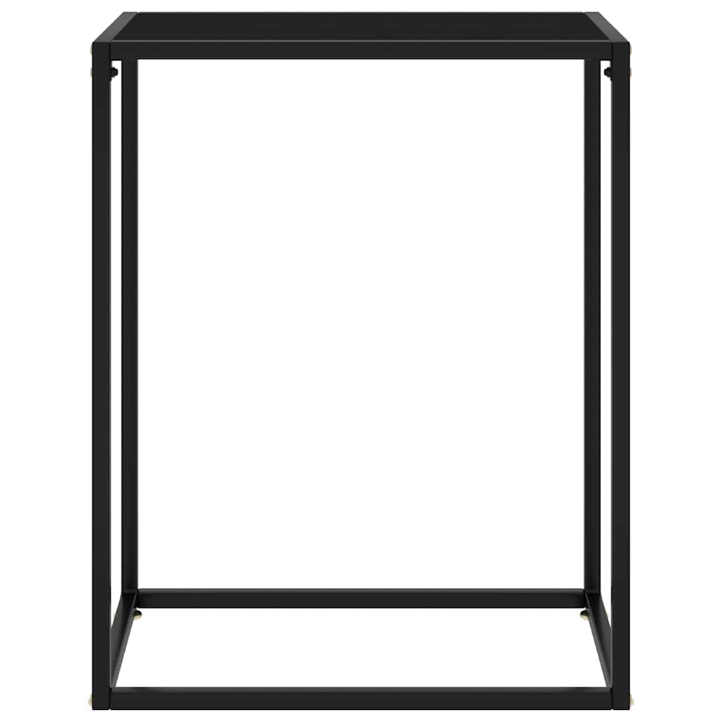 Vidaxl wandtafel 60x35x75 cm gehard glas zwart