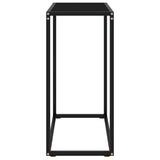 Vidaxl wandtafel 60x35x75 cm gehard glas zwart