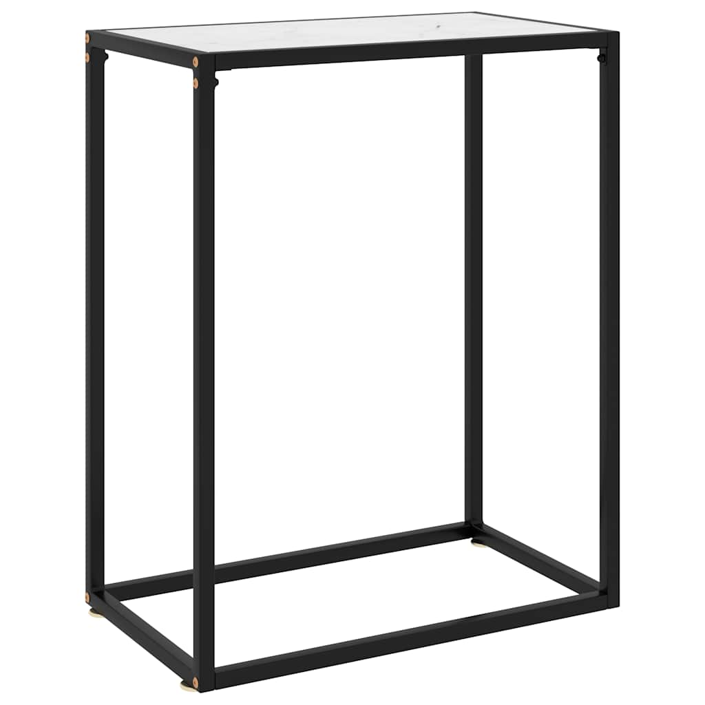 Vidaxl wandtafel 60x35x75 cm gehard glas wit