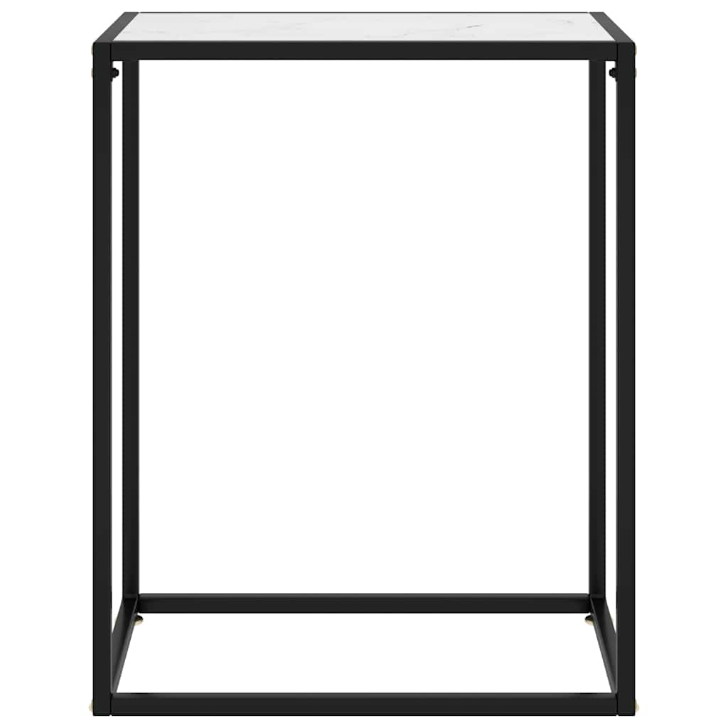 Vidaxl wandtafel 60x35x75 cm gehard glas wit