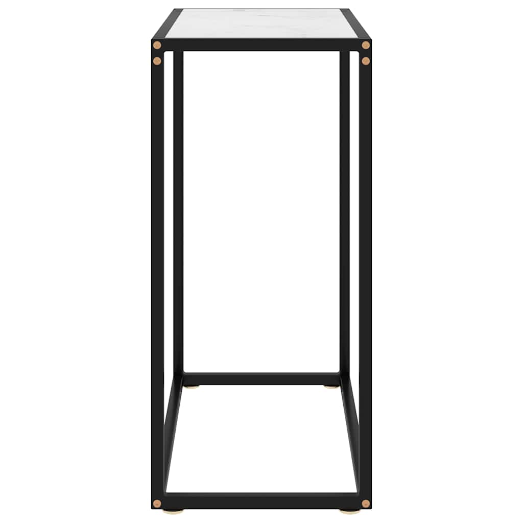 Vidaxl wandtafel 60x35x75 cm gehard glas wit