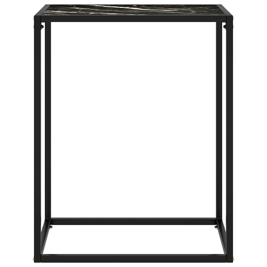 Vidaxl wandtafel 60x35x75 cm gehard glas zwart