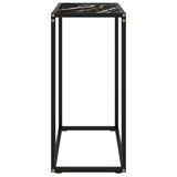 Vidaxl wandtafel 60x35x75 cm gehard glas zwart