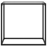Vidaxl wandtafel 80x35x75 cm gehard glas transparant