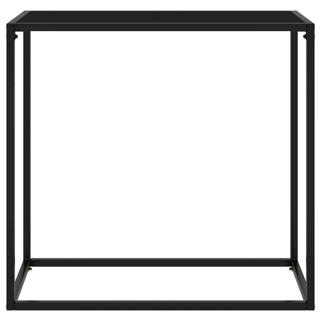 Vidaxl wandtafel 80x35x75 cm gehard glas zwart