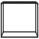Vidaxl wandtafel 80x35x75 cm gehard glas zwart