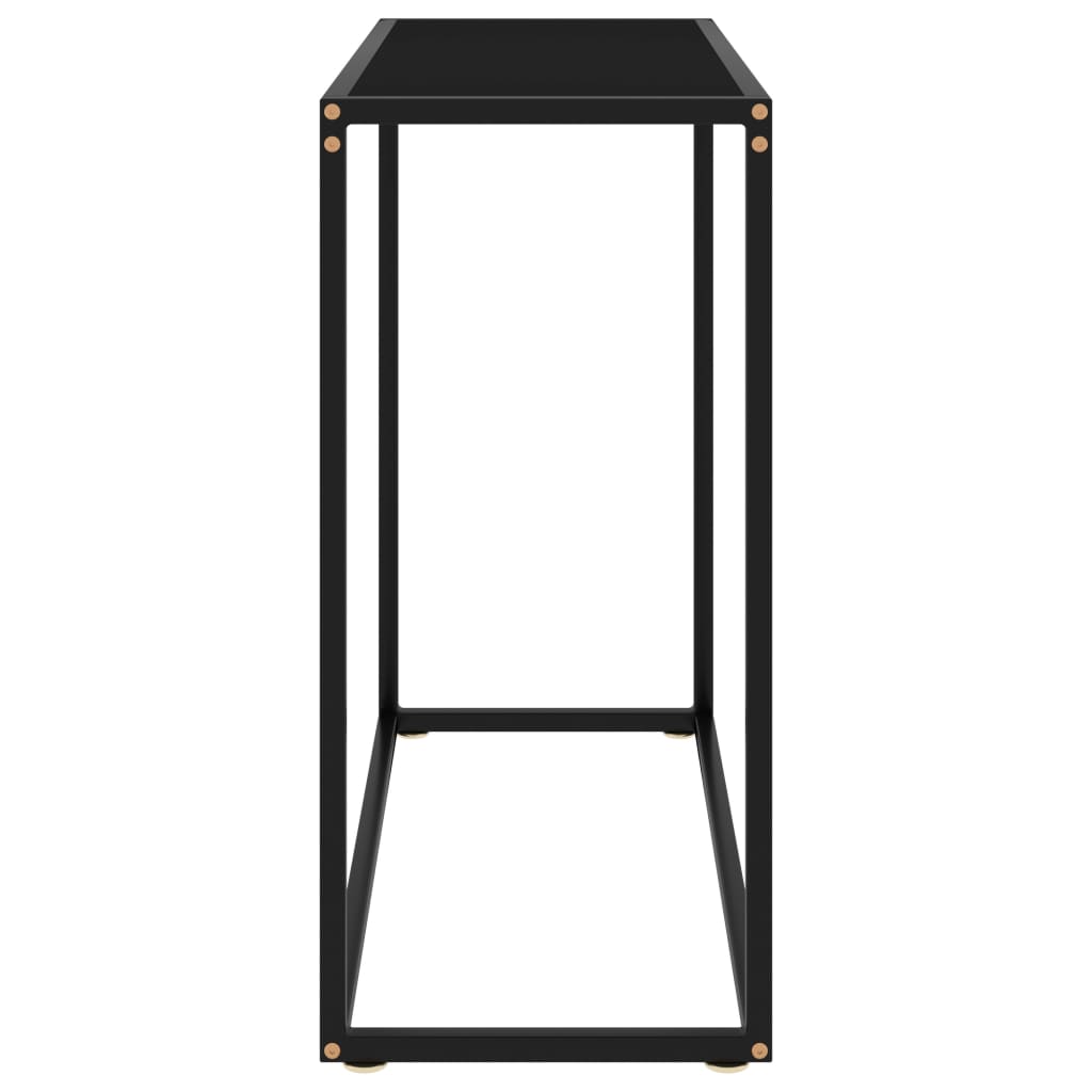 Vidaxl wandtafel 80x35x75 cm gehard glas zwart