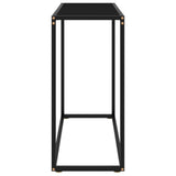 Vidaxl wandtafel 80x35x75 cm gehard glas zwart