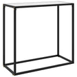 Vidaxl wandtafel 80x35x75 cm gehard glas wit