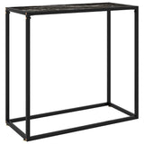 Vidaxl wandtafel 80x35x75 cm gehard glas zwart
