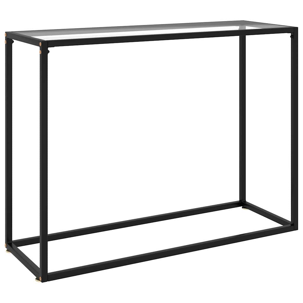 Vidaxl wandtafel 100x35x75 cm gehard glas transparant