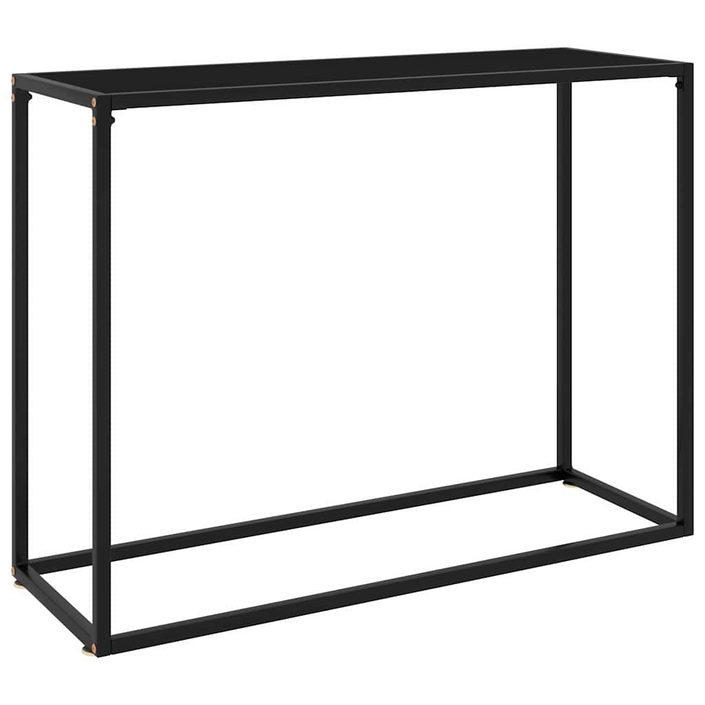 Vidaxl wandtafel 100x35x75 cm gehard glas zwart