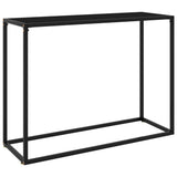 Vidaxl wandtafel 100x35x75 cm gehard glas zwart
