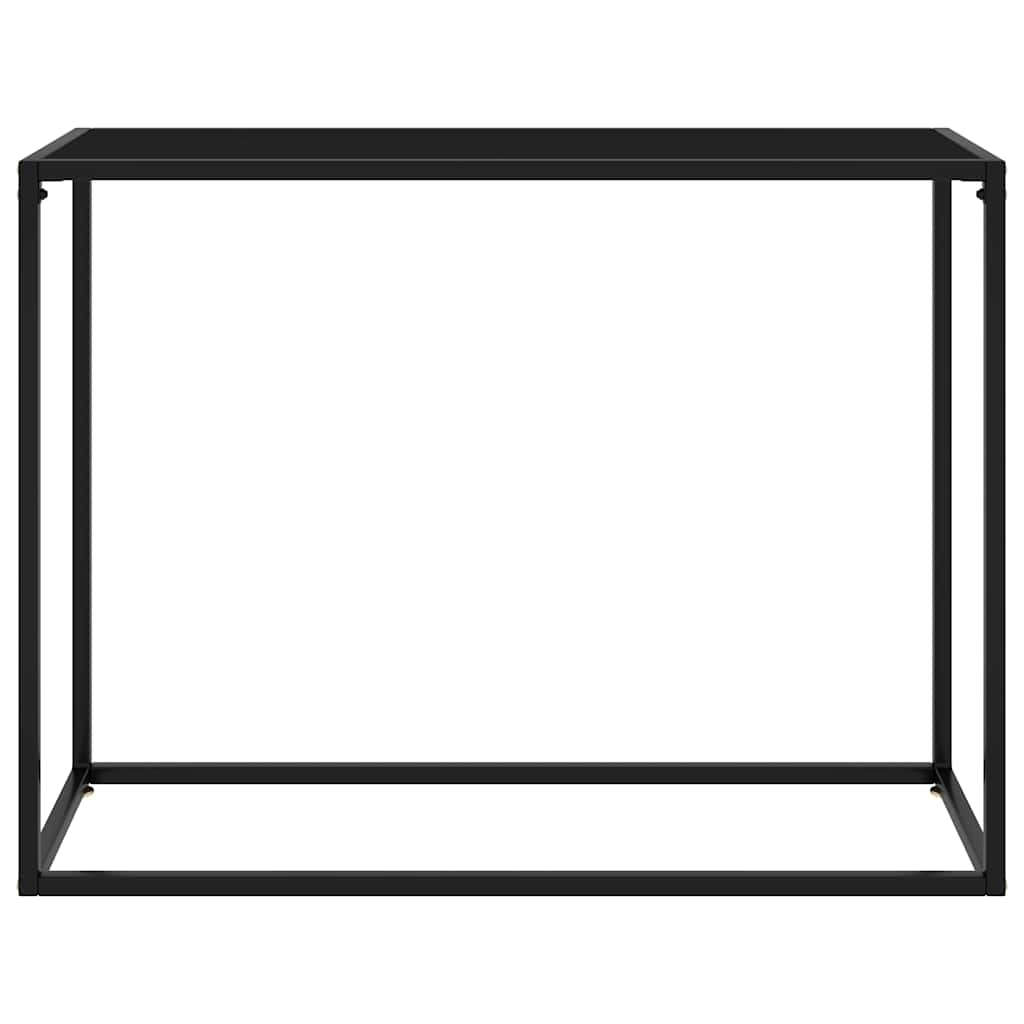 Vidaxl wandtafel 100x35x75 cm gehard glas zwart