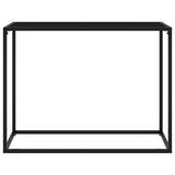 Vidaxl wandtafel 100x35x75 cm gehard glas zwart