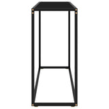 Vidaxl wandtafel 100x35x75 cm gehard glas zwart