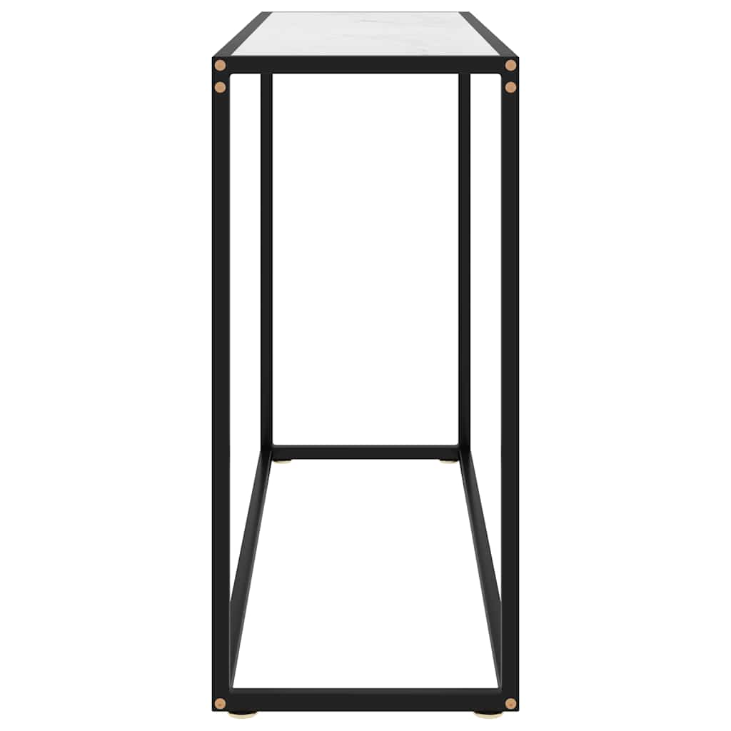 Vidaxl wandtafel 100x35x75 cm gehard glas wit