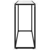 Vidaxl wandtafel 100x35x75 cm gehard glas wit