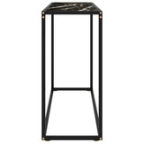 Vidaxl wandtafel 100x35x75 cm gehard glas zwart