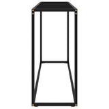 Vidaxl wandtafel 120x35x75 cm gehard glas zwart