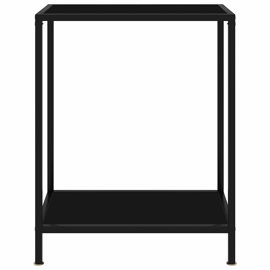 Vidaxl wandtafel 60x35x75 cm gehard glas zwart