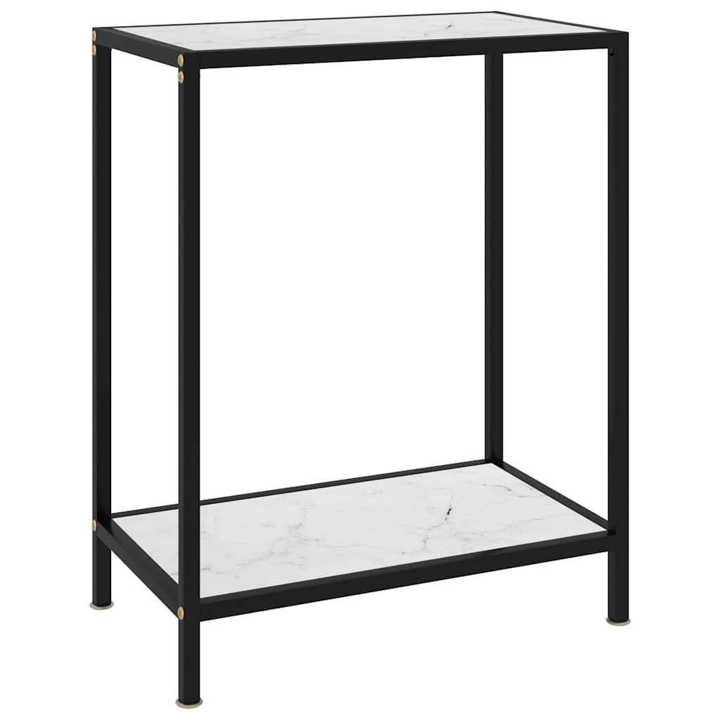 Vidaxl wandtafel 60x35x75 cm gehard glas wit