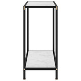 Vidaxl wandtafel 60x35x75 cm gehard glas wit