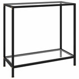 Vidaxl wandtafel 80x35x75 cm gehard glas transparant