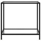 Vidaxl wandtafel 80x35x75 cm gehard glas transparant