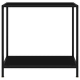 Vidaxl wandtafel 80x35x75 cm gehard glas zwart