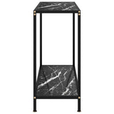 Vidaxl wandtafel 80x35x75 cm gehard glas zwart